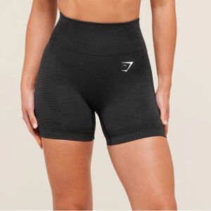 Gymshark Shorts Vital Marl Mesh Black Compression Fit Shorts SZ XS Gym Run Lift